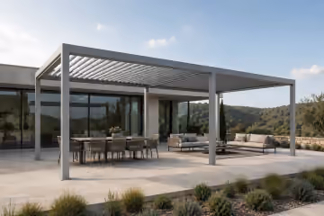 Louvered pergolas