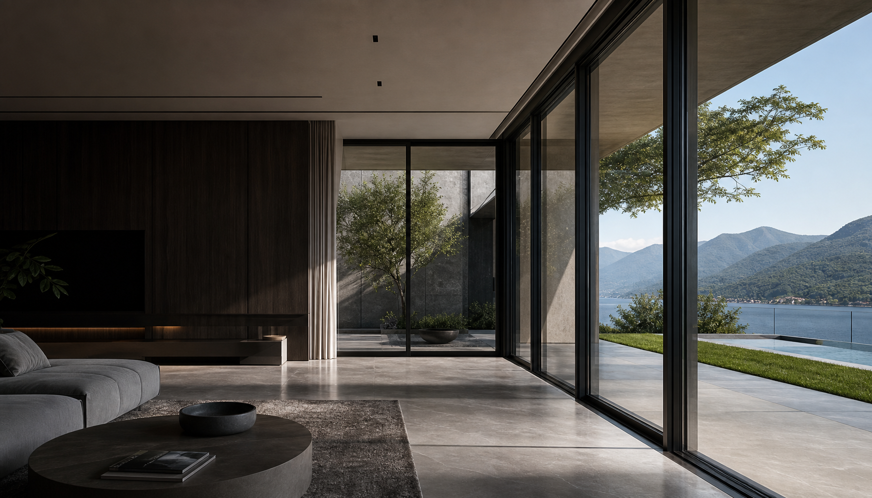 Luxury aluminum windows and doors for a modern villa project 2