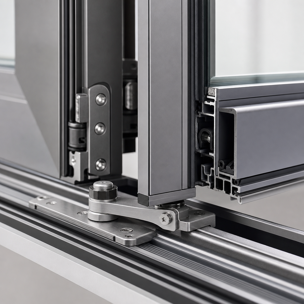 Bi-Fold Doors End pivot support