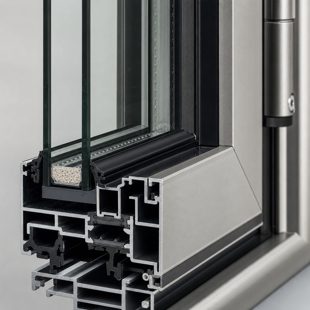 Casement Windows Low-E insulated glass edge