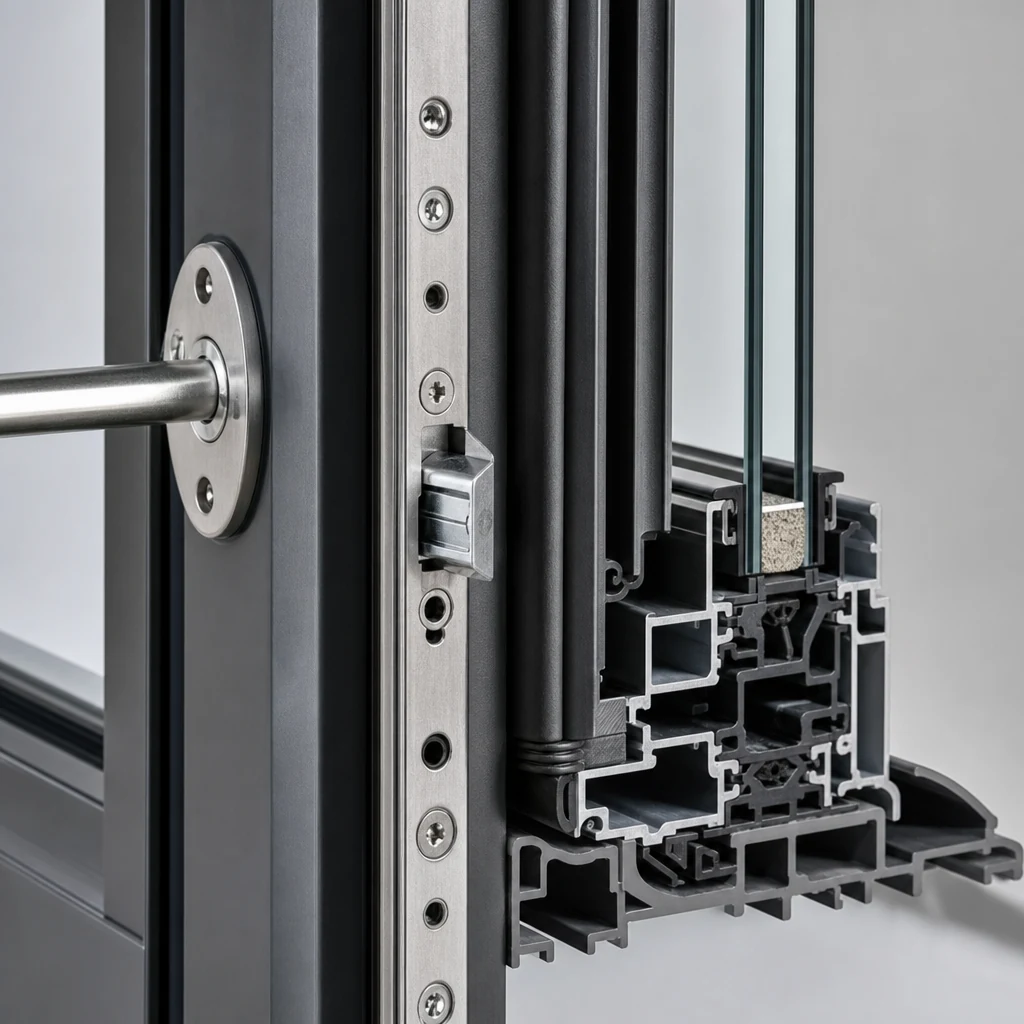 Lift-Slide & Sliding Doors Locking detail