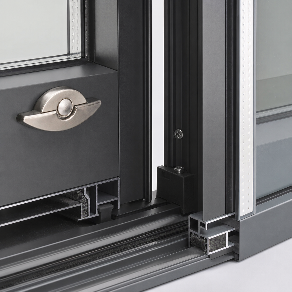 Sliding Windows Interlock and anti-lift lock