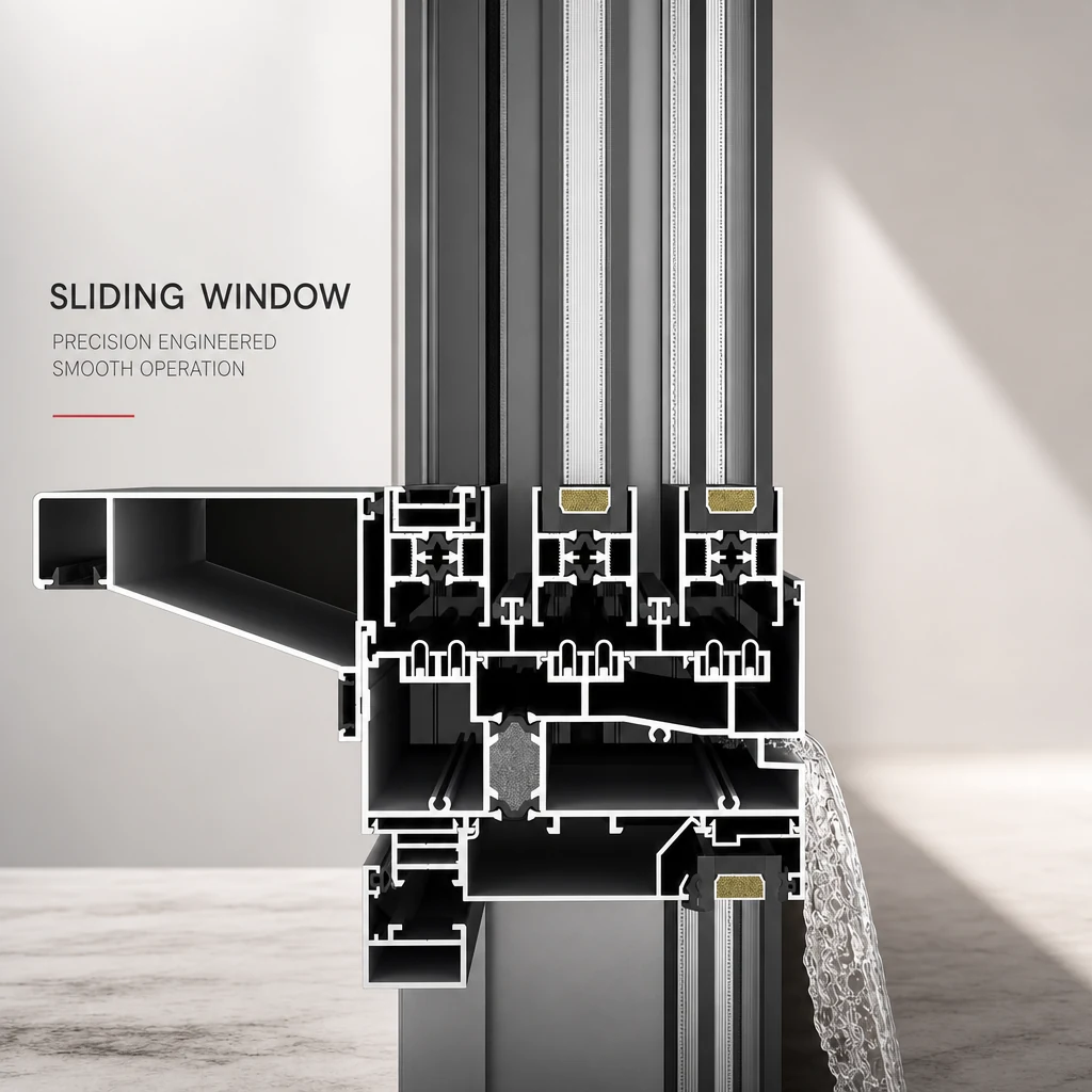 Sliding Windows Track and roller system