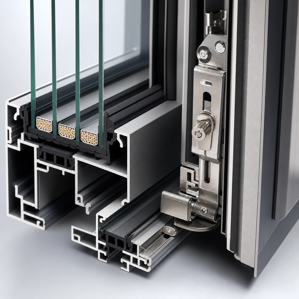Tilt & Turn Windows Glass edge build-up