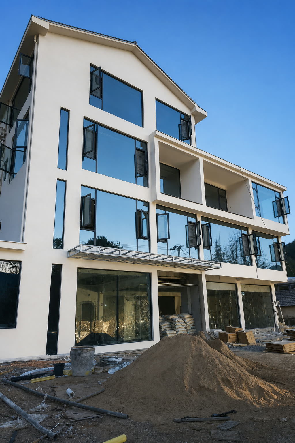 YULUX aluminum window & door project case: High-Rise Home - Window Wall Application - A real high-rise residential reference where aluminum window systems support daylight, weather protection and a more refined facade appearance. (Real Apartment Case)